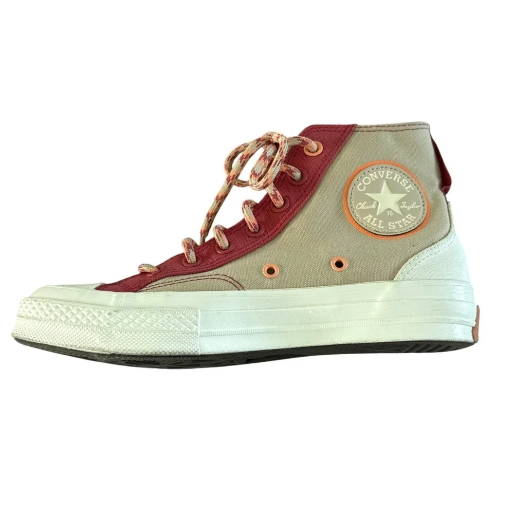 Converse Chuck 70 High Colorblock Overlay Rhubarb Pie A05128C Women 7.5 Men 5.5 - Picture 8 of 12